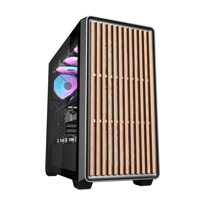 Ohišje računalnika Darkflash DS900WD (črno) + 4 ventilatorji 2