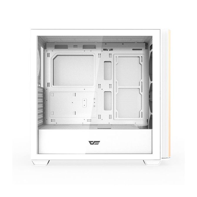 Ohišje za računalnik Darkflash DS900WS ATX brez ventilatorjev (belo) 3