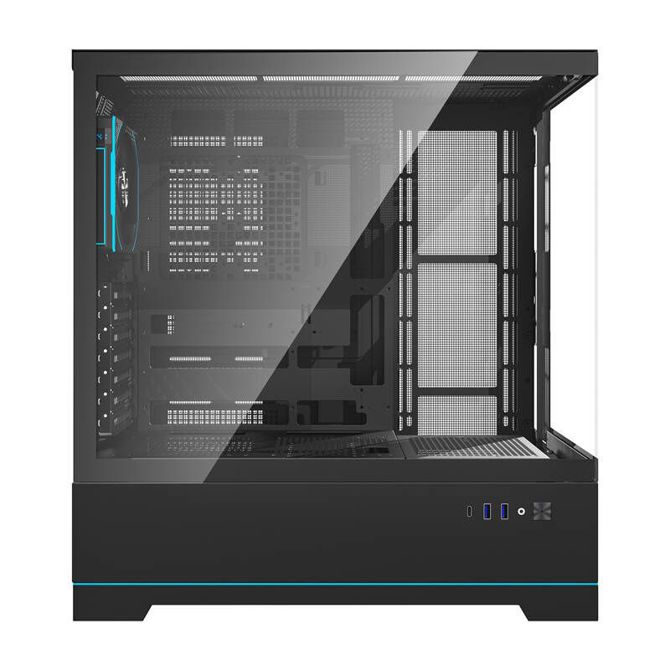 Darkflash DY451 PRO računalniško ohišje z ventilatorjem (črno) 2