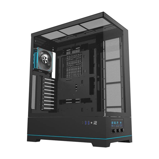 Darkflash DY451L PRO računalniško ohišje z ventilatorjem (črno) 2