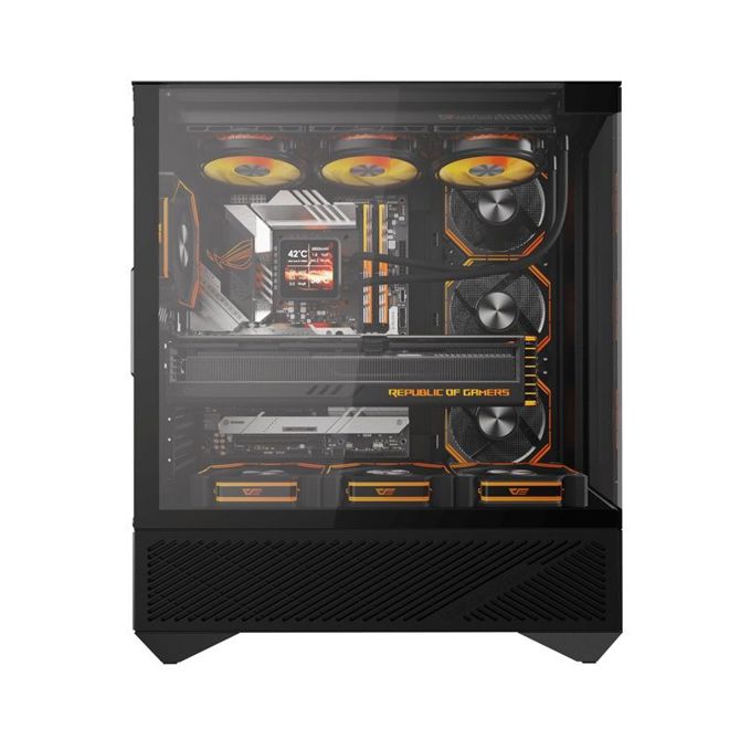 Računalniško ohišje Darkflash DY460 (črno) + 4 ARGB ventilatorji 4