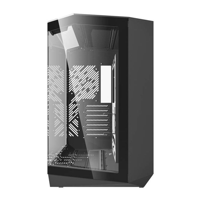 Darkflash DY470 računalniško ohišje brez ventilatorjev (črno) 4