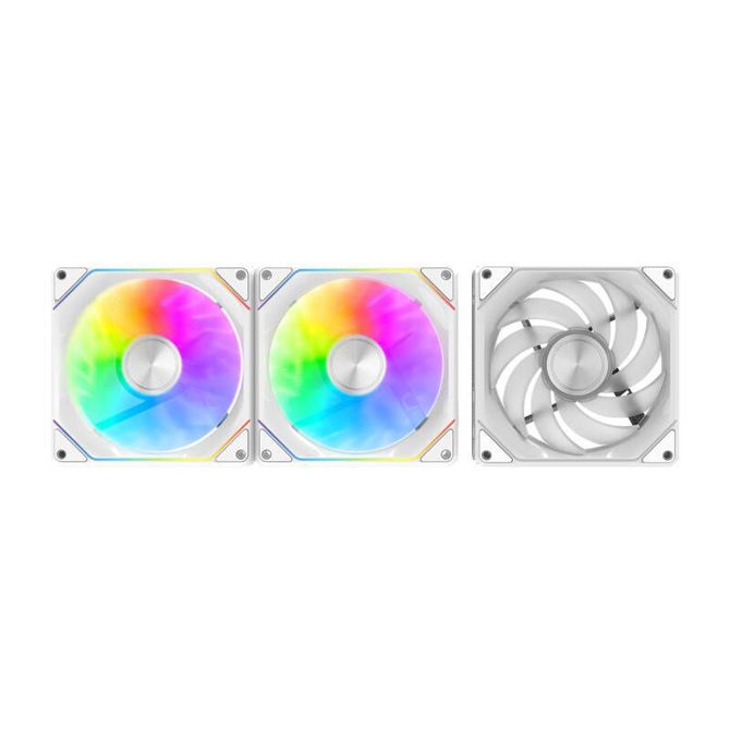 Darkflash Gauss G24 3-v-1 računalniški ventilatorji (beli) 2