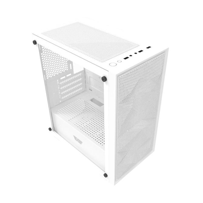 Ohišje za računalnik Darkflash M305 mrežasto  brez ventilatorjev (belo) 2