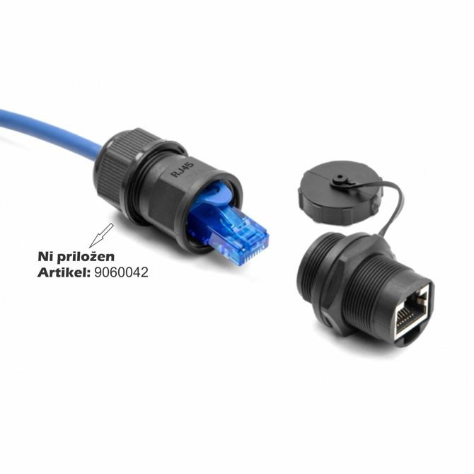 Delock I člen spojnik RJ45 CAT.6A s tesnilnim pokrovom IP67 87246 3