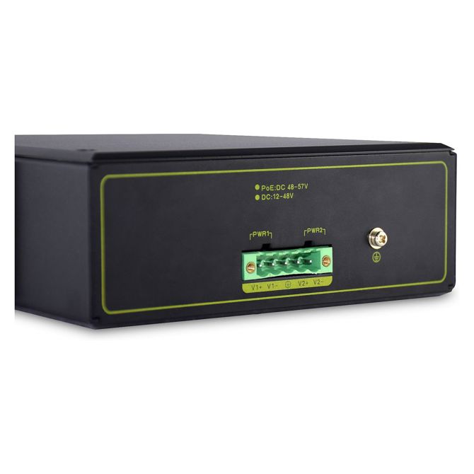 DIGITUS 4-portno gigabitno industrijsko PoE stikalo, neupravljano + 2 SFP uplink 2