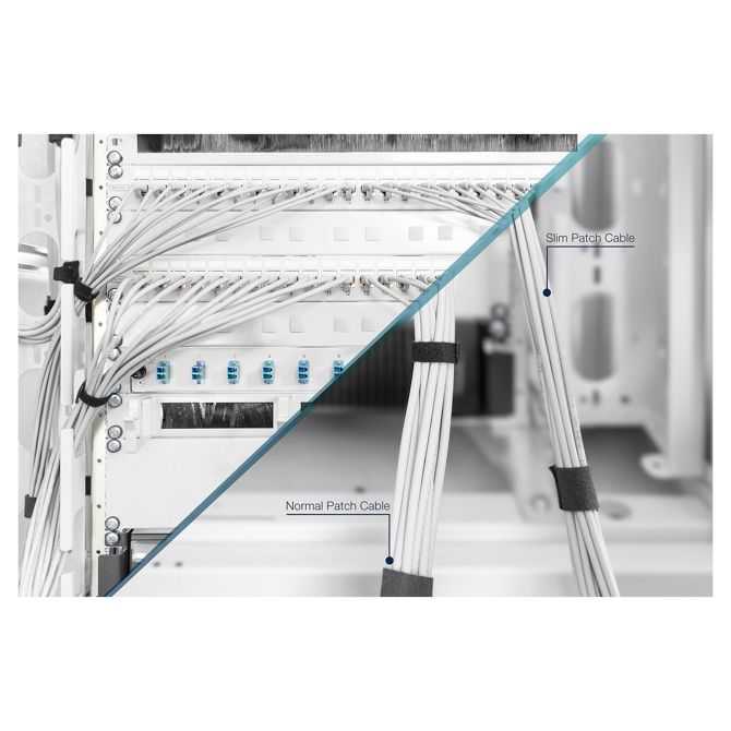 DIGITUS CAT 6A U/FTP Slim patch kabel 1m siv 3