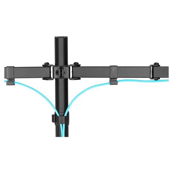DIGITUS DA-90400 - Stojalo za 2 LCD zaslona - jeklo - mat črna - velikost zaslona: 38,1-81,3 cm (15-32) 3