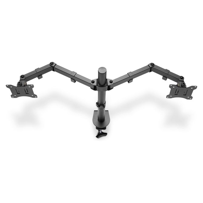 DIGITUS DA-90400 - Stojalo za 2 LCD zaslona - jeklo - mat črna - velikost zaslona: 38,1-81,3 cm (15-32) 4