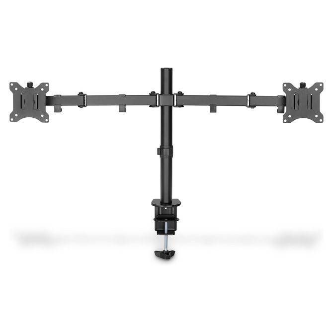 DIGITUS DA-90400 - Stojalo za 2 LCD zaslona - jeklo - mat črna - velikost zaslona: 38,1-81,3 cm (15-32) 5