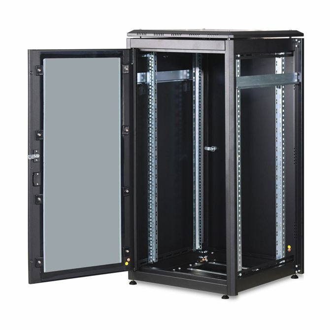 Digitus kabinet 22U 1155 600x600 črn sestavljen DN-19 22U-6/6-B-1 4