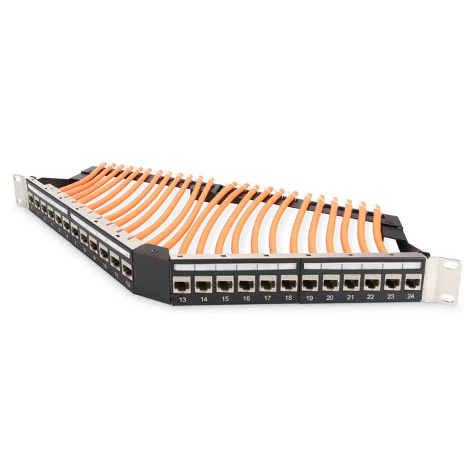 Digitus Keystone CAT6a RJ45 vtičnica AWG 22-26 360° brez orodja, pakiranje 24 kosov 2