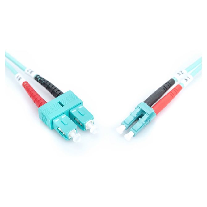 DIGITUS LWL patchkabel LC -> SC 3,00 m večmodni dupleksni OM3 4