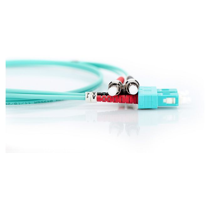 DIGITUS LWL patchkabel ST -> SC 2,00 m večmodni dupleksni OM3 5