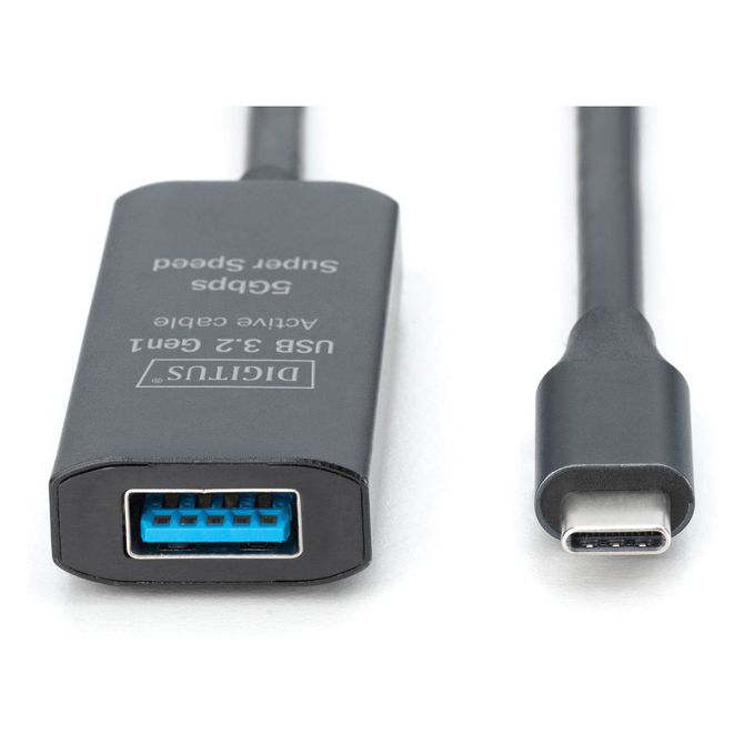DIGITUS podaljševalni kabel USB-C na USB-A, moški/ženski, 10G, 10,00 m 2