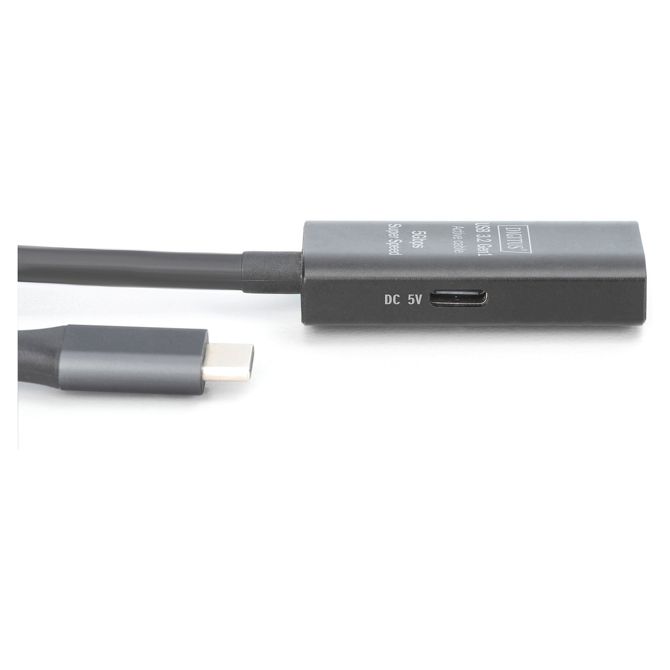 DIGITUS podaljševalni kabel USB-C na USB-A, moški/ženski, 10G, 10,00 m 4