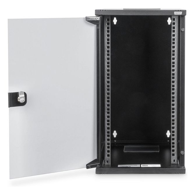 DIGITUS stensko ohišje 254 mm (10") - 312 x 300 mm (Š x G) 12U črne barve 2