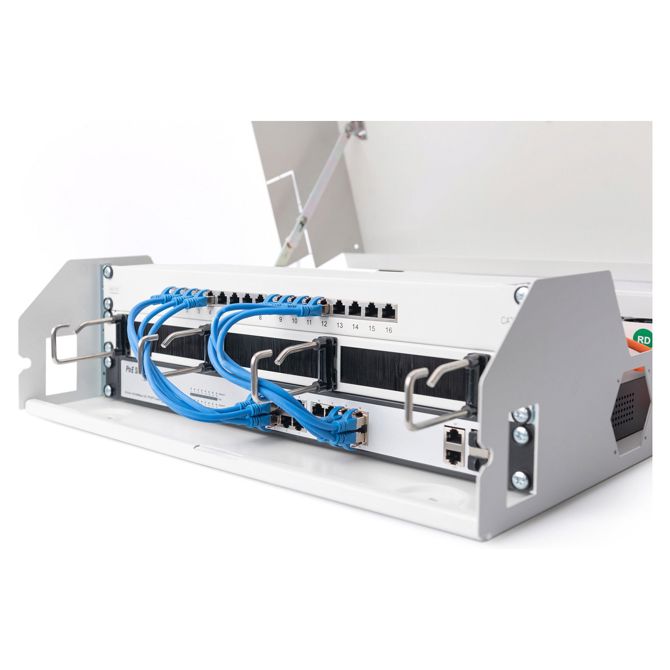 DIGITUS stenska omarica SOHO 3U 145x500x475 mm siva tanka 4