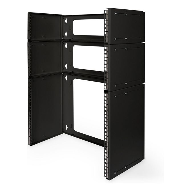 DIGITUS stenski nosilec za nalepke 19" 8U črne barve 4