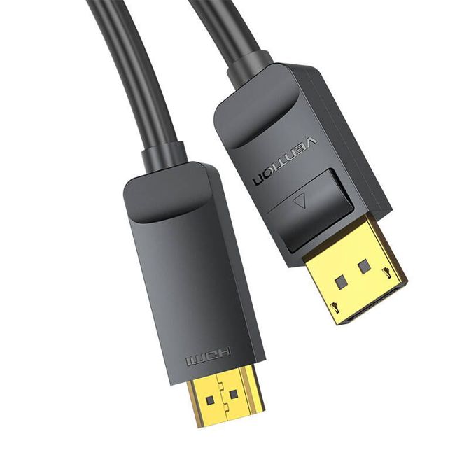 DisplayPort 1.2 v HDMI 1.4 kabel Vention HAGBH 2m, 4K 30Hz (črn) 3