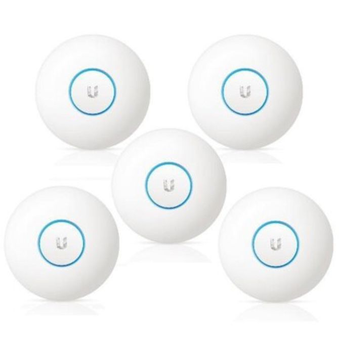 Dostopna točka Ubiquiti UniFi UAP-AC-PRO Wi-Fi 5, 2x RJ-45, dual band, doseg do 122 m, komplet 5 enot 2