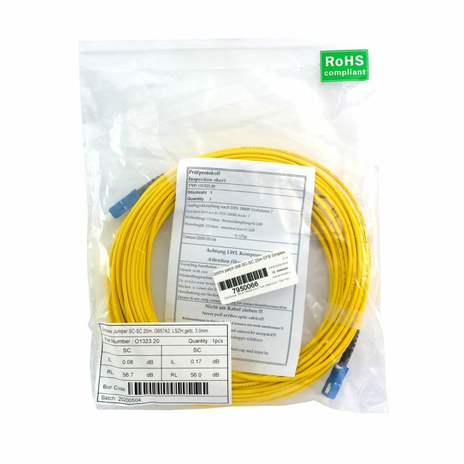 EFB optični patch SM SC-SC 20m Simplex 2