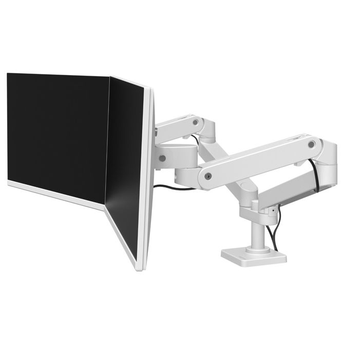 Namizni nosilec za monitor Ergotron LX Pro - za 2 LCD-zaslona - drug ob drugem - bel 6