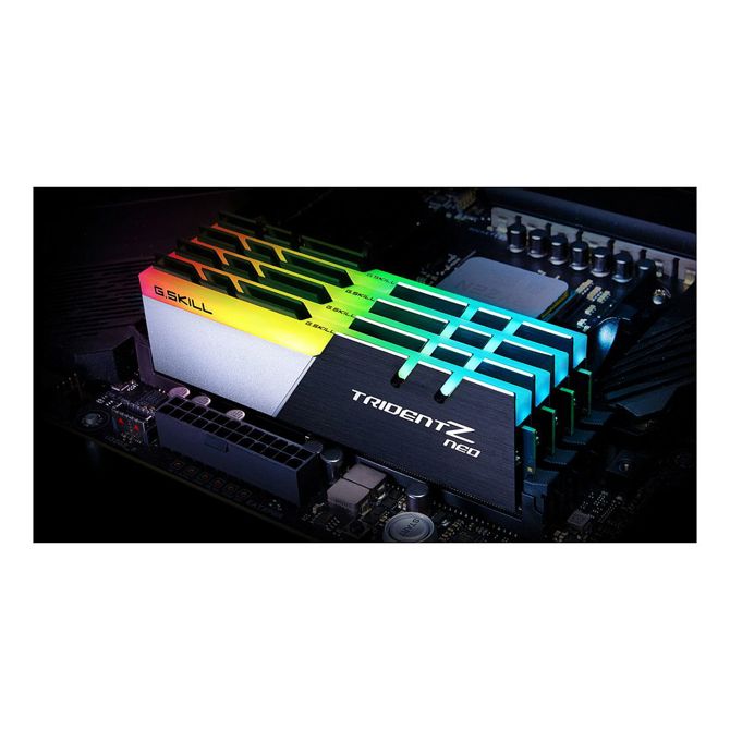 RAM za računalnike G.Skill Trident Z Neo 32 GB (2x16 GB), DDR4, 3200 MHz, CL16, Intel XMP, osvetlitev rdeča/zelena/modra 2