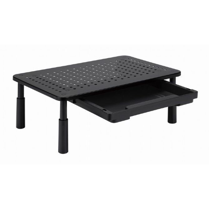 Gembird MS-TABLE-D-01 nastavljivo stojalo za monitor s predalom, 20kg, kovinsko 2