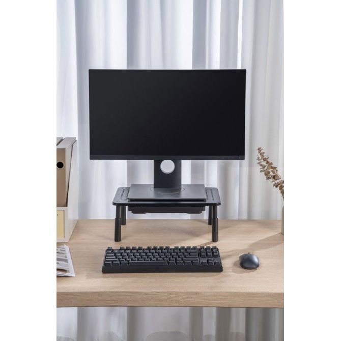 Gembird MS-TABLE-D-01 nastavljivo stojalo za monitor s predalom, 20kg, kovinsko 5