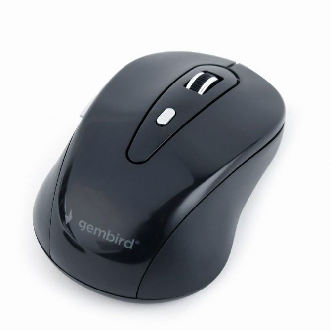 Brezžična miška Gembird MUSW-6B-01, USB, črna 2