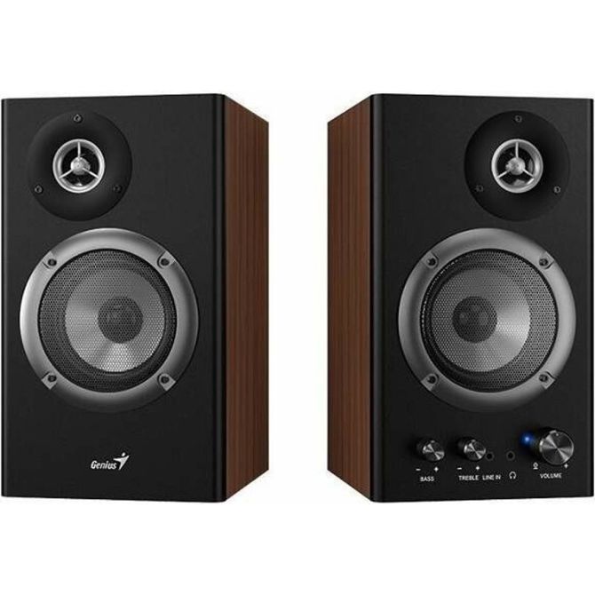 Genius SP-HF1200B (31730049400) 2.0, 36W rjav les zvočnik 3