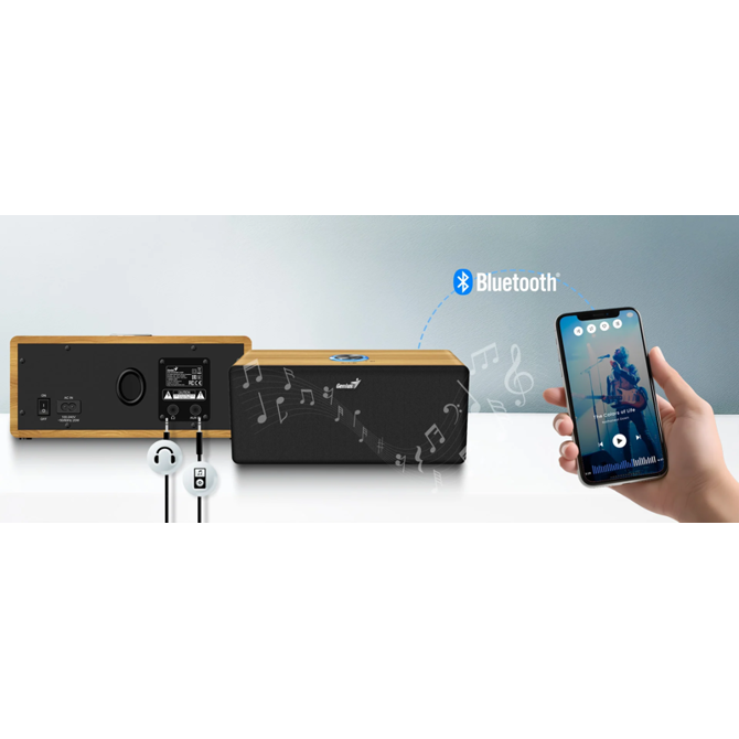 Bluetooth zvočnik Genius SP-HF505BT (31730056404)  20W temen les 3