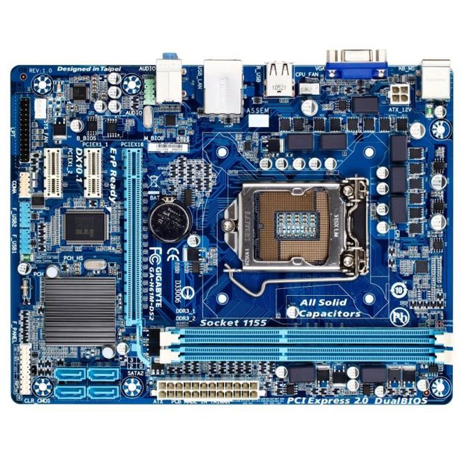 GIGABYTE GA-H61M-DS2, DDR3, SATA2, VGA, LGA1155 mATX - GA-H61M-DS2 2