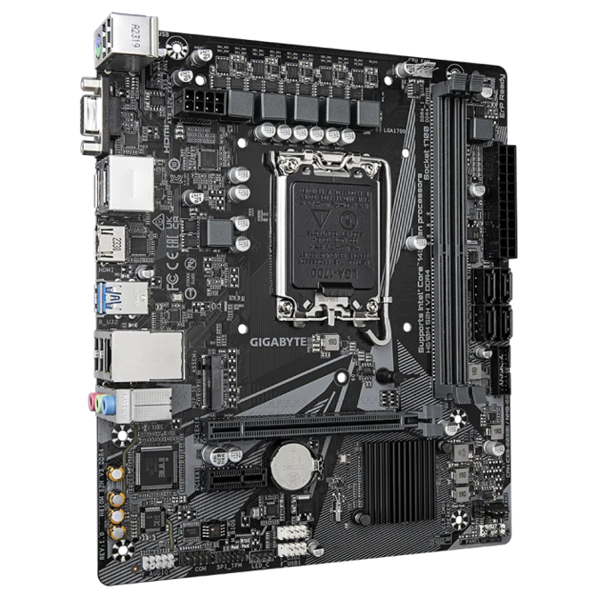 Osnovna plošča GIGABYTE H610M S2H V3 DDR4, DDR4, SATA3, HDMI, USB3.2Gen1, LGA1700 mATX - H610M S2H V3 DDR4 3