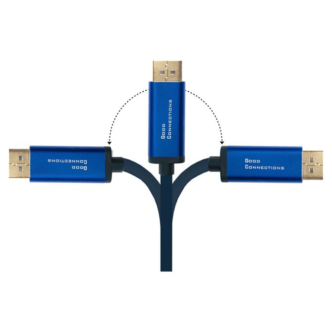 Adapter Good Connections SmaFLEX USB-C na DP1.2 moder 1,5 m 5