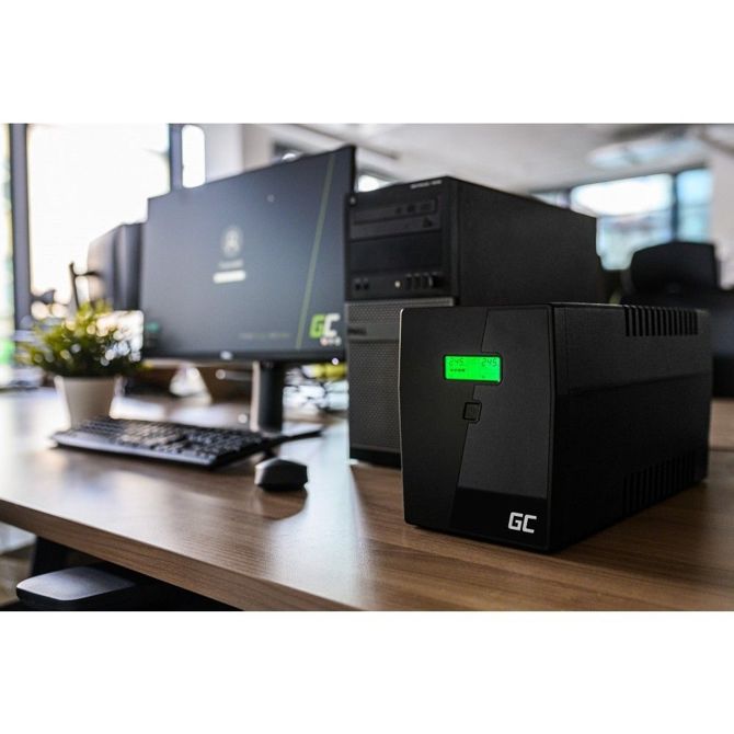 Prenapetostna zaščita Green Cell 1500VA 900W 230V Black 3