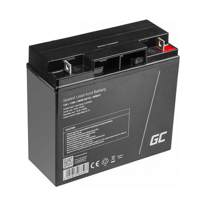 Baterija za UPS Green Cell AGM51 17Ah 12V VRLA brez vzdrževanja črna 3