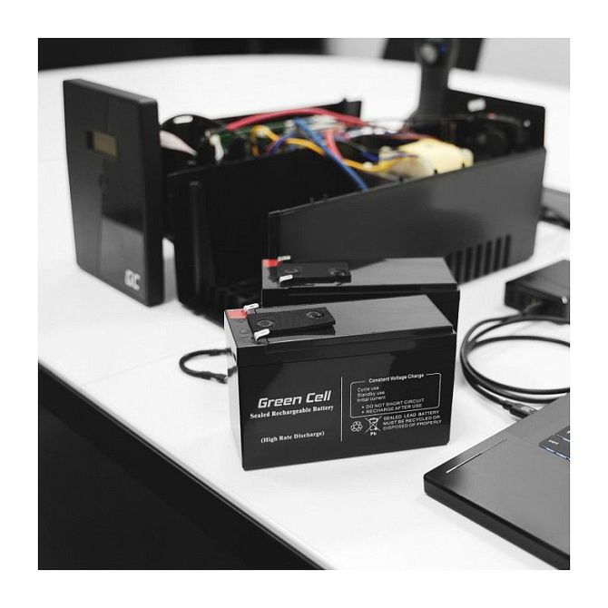 Baterija za UPS Green Cell USV 12V 5,3Ah VRLA 1 kos 5 let življenjske dobe 6