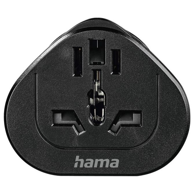 Hama 00223454 potovalni adapter  Reiseadapter Typ E und F, 3-polig, universal, Welt nach Europa, Schwarz 4
