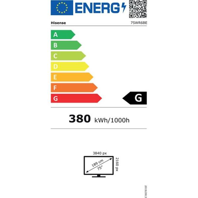 Hisense interaktivni zaslon 75WR6BE 75'' / 4K / 370 nits / 60 Hz / zaslon na dotik 190,5 cm / 3840x2160 / Android 8.0 5