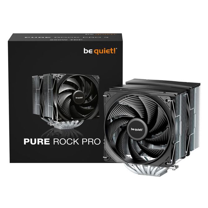 Hladilnik za PC Be Quiet! Pure Rock Pro 3 (črno/srebrno, 120 mm) 5