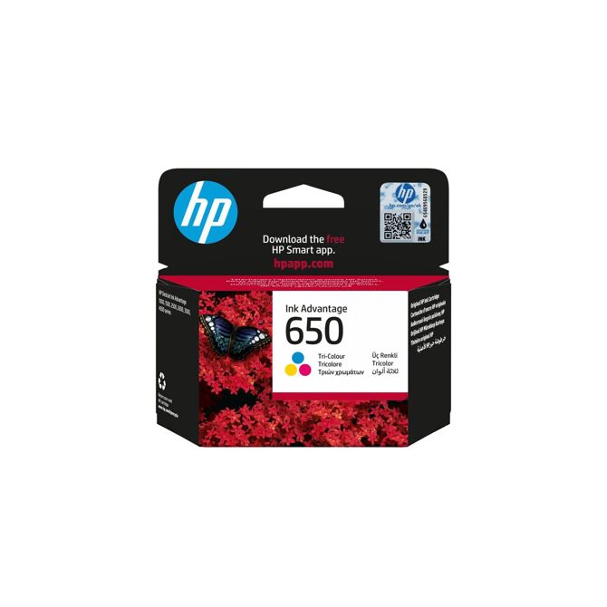 HP 650 originalna trobarvna kartuša Ink Advantage 2