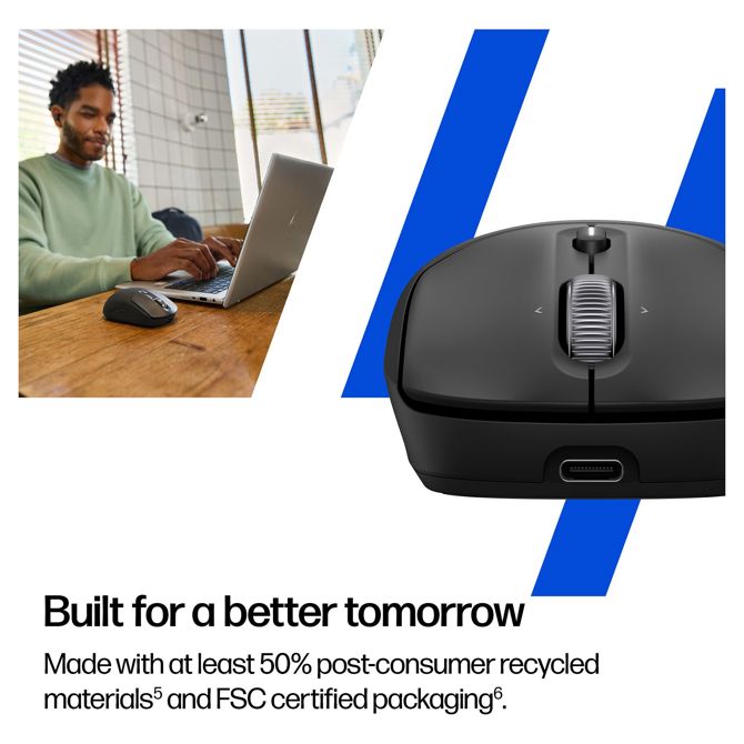Miška HP 700 brezžična, polnilna, 6000 DPI, 8 gumbov, Bluetooth/USB-C 6