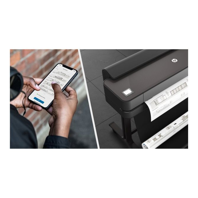 Risalnik HP DesignJet T650 36inch LFP 2025 Colour Ink-Jet A0 ANSI D Roll 91.4cmx45.7 m 2400x1200dpi 0.45 min/page USB LAN Wi-Fi 4