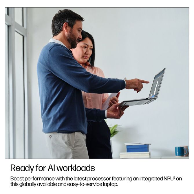 Prenosnik HP EliteBook 6 G1i Intel Ultra 5-225U/16GB/SSD 512GB NVMe/35,56 cm (14'') WUXGA/DE/Win11Pro, 3