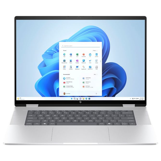 Prenosni računalnik HP ENVY x360 16-ac0473ng, 40,6cm (16), WUXGA IPS, Core Ultra 7 155U, 16 GB, 512 GB SSD, DE, Windows 11m srebrna 2