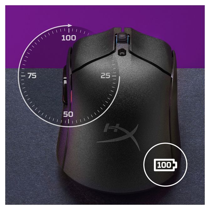 Miška HP Hyper X Pulsefire Haste 2 brezžična črna 4