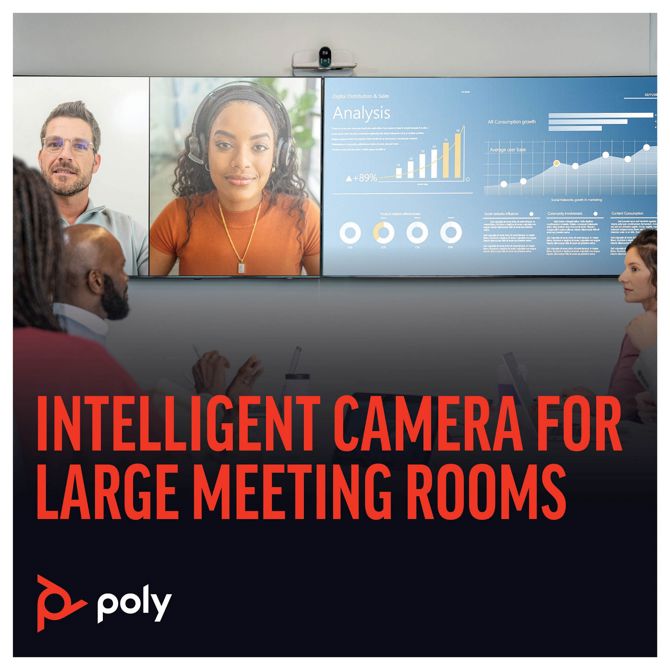 HP Poly Studio E70 Auto-Track 4K USB Camera Teams 5