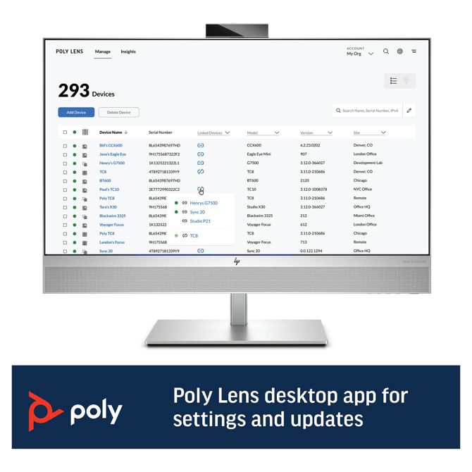 Konferenčni zvočnik HP Poly Sync 60 (BT, USB-A &amp; USB-C) 6